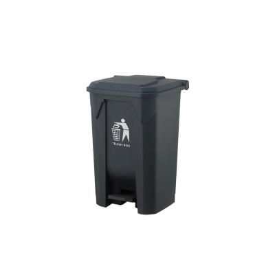 China Wholesale Viable 80L Lowest Rate Outdoor Trash Can Medium Trash Can Bin With Foot Pedal for sale