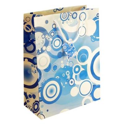 China Smartwise Recyclable Shopping Art Paper Gift Bags with Cotton Twisted, Die Out Handle for sale