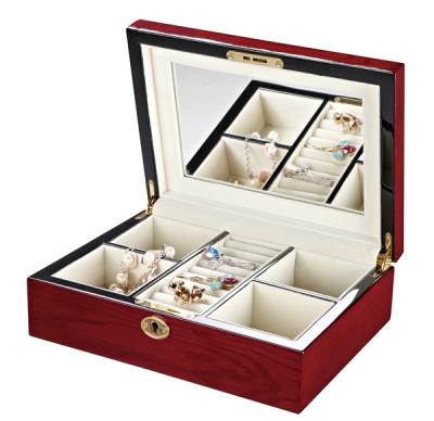 China Embossing, Hot Stamping, Matte or Grossy lamination Red Wooden Storage Boxes for sale