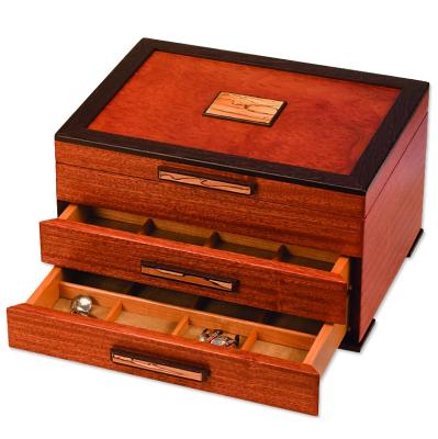 China Red Embossing, Hot Stamping, Matte or Grossy Lamination Wooden Storage Boxes for sale