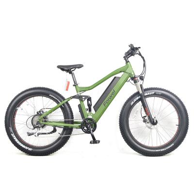 China Aluminum alloy 48V 350w 500w snow electric bike/full suspension fat e bike with fat tire fat tire electric bike for sale