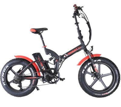 China Aluminum Alloy High Quality Professional Folding Hub Fat Bike 500W Electric Fat Bike 20inch Electric Folding Bike for sale