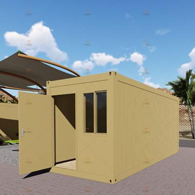 China Modern China Prefab 20ft Flat Pack Container House Portable Mobile Flat Pack Container Hotel Room for sale