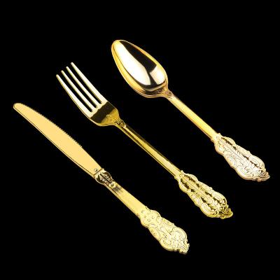 China Party Restaurant Picnic Wedding Airline Silver Cutlery Set Disposable Spoon And Fork Plastic Knife And Fork Coffee Tea Spoon Set Ice Cream Spoon for sale