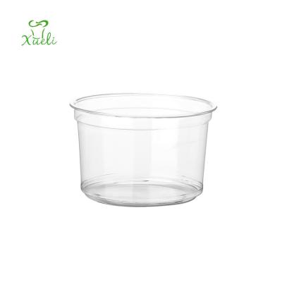 China Hot Selling Disposable Transparent Take Away Cup U Shaped Pet Cold Beverage Packaging Milktea Plastic Cup for sale