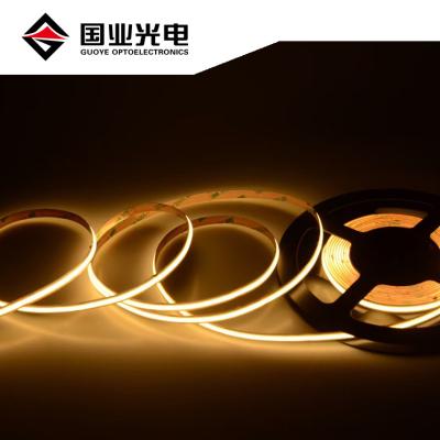 China Bright Flexible LANDSCAPE COB LED Strip Lights DC12v 24v 16.4ft/5M 320leds/M CRI90 LED Strip 10mm For Cabinet Bedroom Indoor Home Kitchen for sale