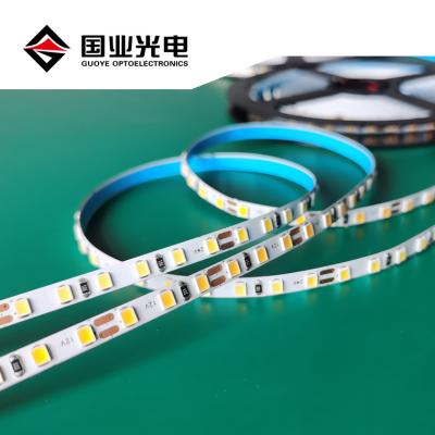 China Easy Installation Guoye led strip light 5mm width 2835smd 120leds/M DC12v 24v 10w/m CRI80 90+ flexible and easy to cut with strong adhesive for sale