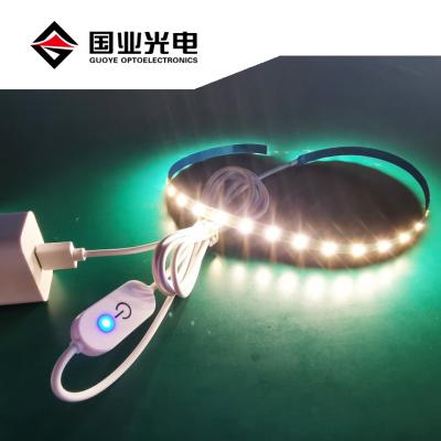 China TV computer best selling usb led 2835 60leds/m 5V 1meter USB dimmer computer latop light strip light for wood art decoration for sale