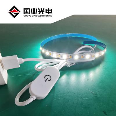 China Residential Dual 5v USB Bicolor Led Color Strip Light Touch Dimmer USB Light Warm White 5v 2835/Pure White Led Strip Two Colors 120leds/m for sale