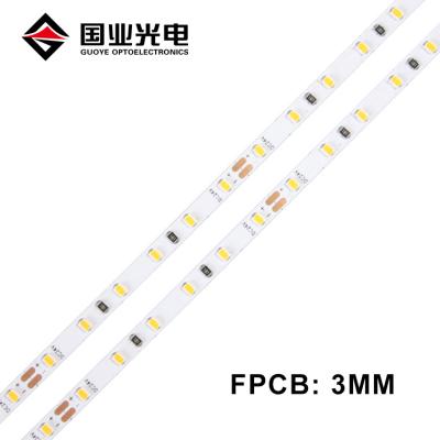 China Super slim LANDSCAPE 3mm width fpcb led flexible strip light 2216 120led per meter 12v 24v supply for sale