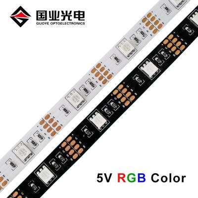 China Design 5V 5050 smd rgb led strip light with 30leds/m ip20 lighting for sale