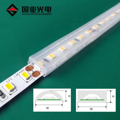 China IP67 design waterproof led strip light silicon cover 2835 120leds/m 12v 24v for outdoor lighting for sale