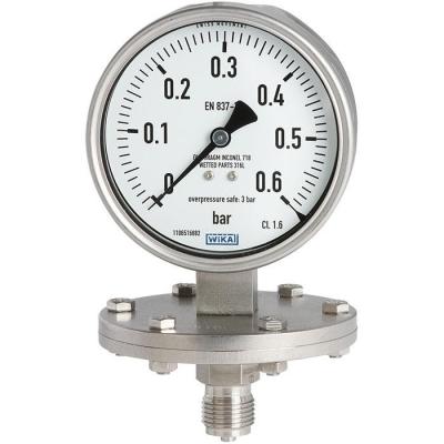 China Micro Low Pressure Differential Gauge for Air Pressure Gauge Models 432.50, 433.50, Up to 10 Times Overload Safety, Max 40 Bar 432.50 for sale