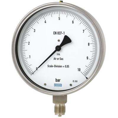 China Stainless steel manometer pressure gauge, class 0.6, NS 160 [6