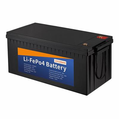 China High Quality Safety 12v 200ah Lithium Battery 12v 200ah Lithium 12 Volt Battery Pack 2000 Cycles Working Life for sale