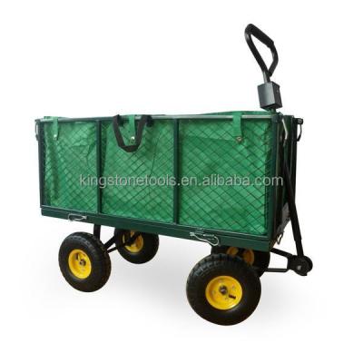 China Mesh Wagon Cart Lawn Utility Industrial Cart Removable Garden Sides For Beach Farm GC1846 for sale