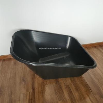 China Garden Wheelbarrow 200L Poly Plastic Tray Bucket For Garden Wheelbarrow for sale