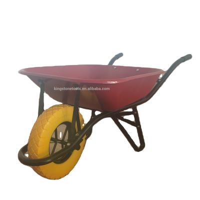 China Construction France Wheelbarrow Model WB6400 of Costruction wheelbarrow for Angola market and African market for sale