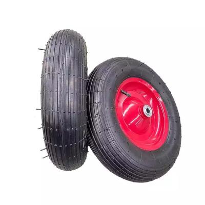 China Building Material Stores Rubber Tire Pneumatic Wheelbarrow Wheel 4.00-8 for sale