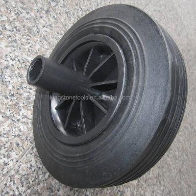 China swivel & 8inch rigid solid rubber wheel, garbage drum wheel, trash wheel for sale