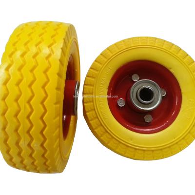 China Hotels 6 Inch Polyurethane Wheel PU Foam Wheel for sale