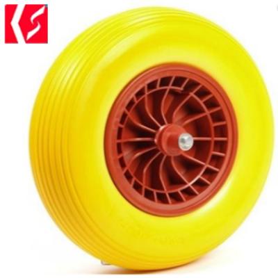 China Hotels Russia Market PU Shape Wheel 16INCH 16*400-8 Wheels for sale