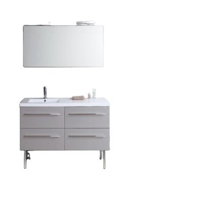 China Easy Assemble Water Resistant Bathroom Vanity With Mirror And Marble Bathroom Countertop Cabinet For Hotel And Home for sale