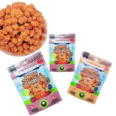 China Natural Dried Small Animals Chicken Meat Chicken Rice Ball Pet Snacks For Dog for sale