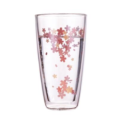 China Hot Sale High Borosilicate Double Wall Stocked Glass Mug With Low MOQ for sale