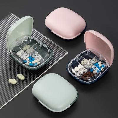 China Travel Popular Mini Portable Compartment Medicine Portable Sealing Box Viable Wholesale Customization for sale