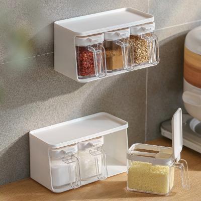 China Viable Can Wholesale Customize Wall Mounted Seasoning Storage Box Hot Selling New Kitchen Supplies Combination for sale