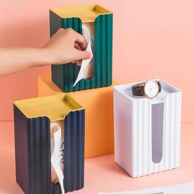 China Wall Mounted Perforated Kitchen Household Towel Living Room Creative Viable Toilet Tissue Drawer for sale