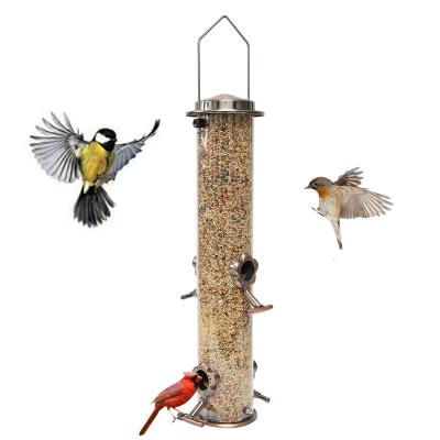 China Large Capacity Outdoor Metal Bird Feeder 304 Viable Bird Feeder Source Factory Bird Feeder for sale