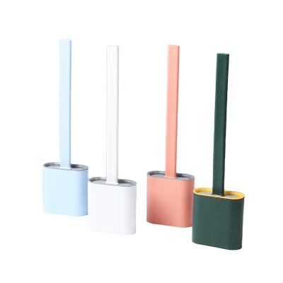 China Sustainable Hot Selling Creative Practical Long Handle Toilet Brush And Holder Set Home Toilet Cleaning Brush for sale