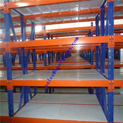 China Corrosion Protection Medium Duty Steel Shelving Racks Metal Racks Shelves Warehouse Storage Supermarket for sale