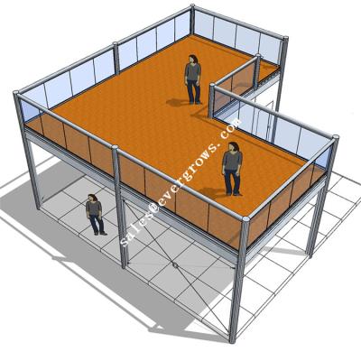 China Corrosion Protection Steel Mezzanine Platform Mezzanine Floor Attic Stretching System Mezzanine Floor System for sale