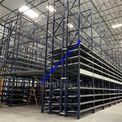 China Corrosion Protection Evergrows Shelf Warehouse Mezzanine Racks Multi Tier Steel Mezzanine Floors for sale