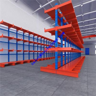 China Corrosion Protection Stacking Shelving Cantilever Racking System Steel Assemble Racks Cantilever Racks for sale