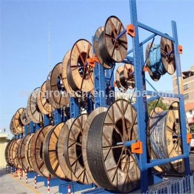 China Durable High Quality Corrosion Protection Metal Drum Rack, Cantilever Support Cable Drum Racks, Flexible Harrow System Available for sale