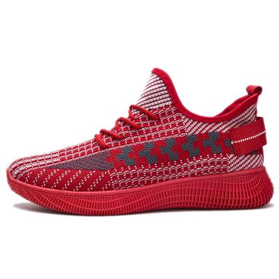 China 2021 Fashion Sneakers Mens Sweat-absorbent Sport Breathable Knit Upper Teams Running Shoes Sneaker For Men for sale