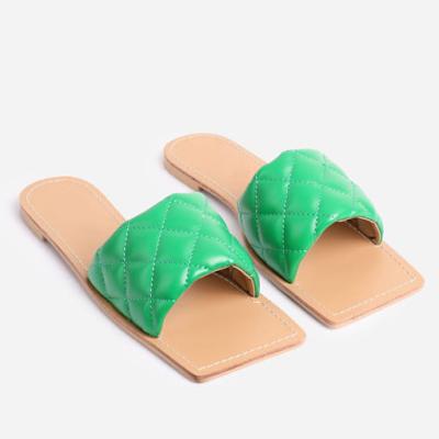 China CUSHIONING Factory direct wholesale slippers women's tracksuit candy color sandals flats for sale