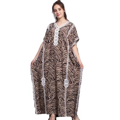 China Newly Designed Breathable Stylish And Comfortable Arabic Ladies Nightgown for sale