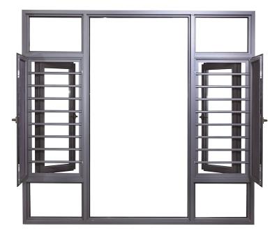 China Magnetic Aluminum Screen Thermal Insulation Swing Casement Window Dangle Thermal Break Window With Metal Mesh for sale