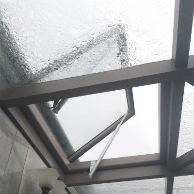 China Magnetic Screen Customized Size Automatic Electric Aluminum Frame Skylight Window For Residential for sale