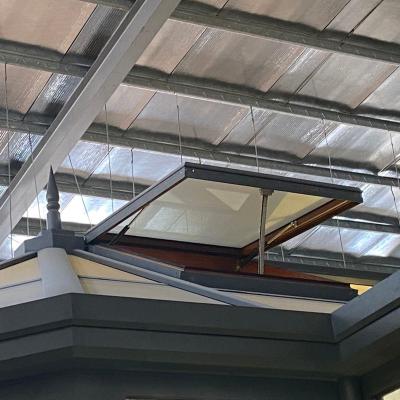 China Double House Magnetic Glass Aluminum Glass Screen Roof Vertical Horizontal Skylight For Building for sale