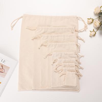 China Drawstring Personalized Colorful Canvas Cotton Drawstring Bag With Double String for sale