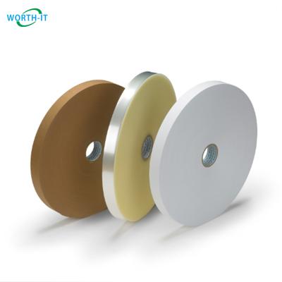 China Machine Packing Tying Kraft Paper Tape Strips Tape Paper Tape Rolls For Bandage Machine for sale