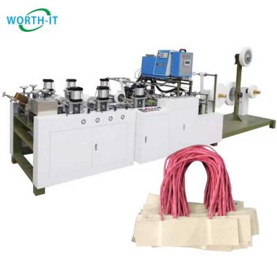 China Easy Opreation Paper Handle Making Machine. shopping bag paper handle sticking machine for sale