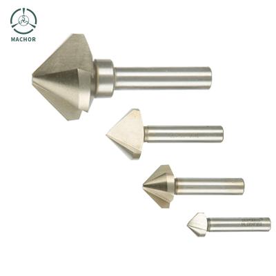 China High Edged Countersink Cutter Chamfer Cutter Three-Edged Chamfering Drill Bit Set for sale