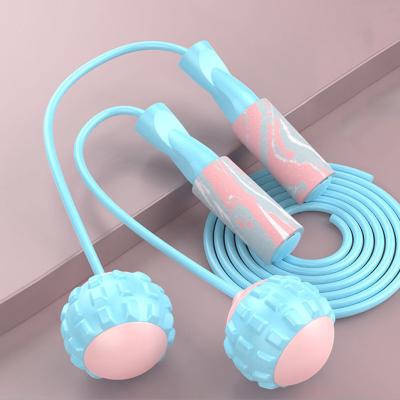 China Durable Hot Selling PP Double Support Cordless Skipping Rope With TPR Ball And Rope Available for sale